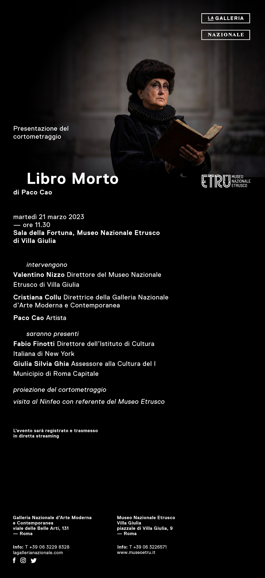 LIBRO MORTO - Presentazione del cortometraggio dell'artista Paco Cao